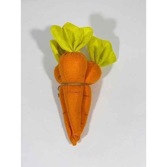 Fabric Carrots Felt Orange Easter Spring Farmhouse Filler Decor Rustic Garden - Picture 8 of 8